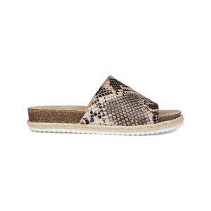 JOURNEE COLLECTION Womens Brown Jute Celine Platform Slip On Slide Sandals 10 M